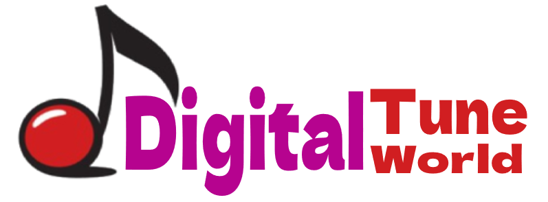 Digital Tune World Golden logo